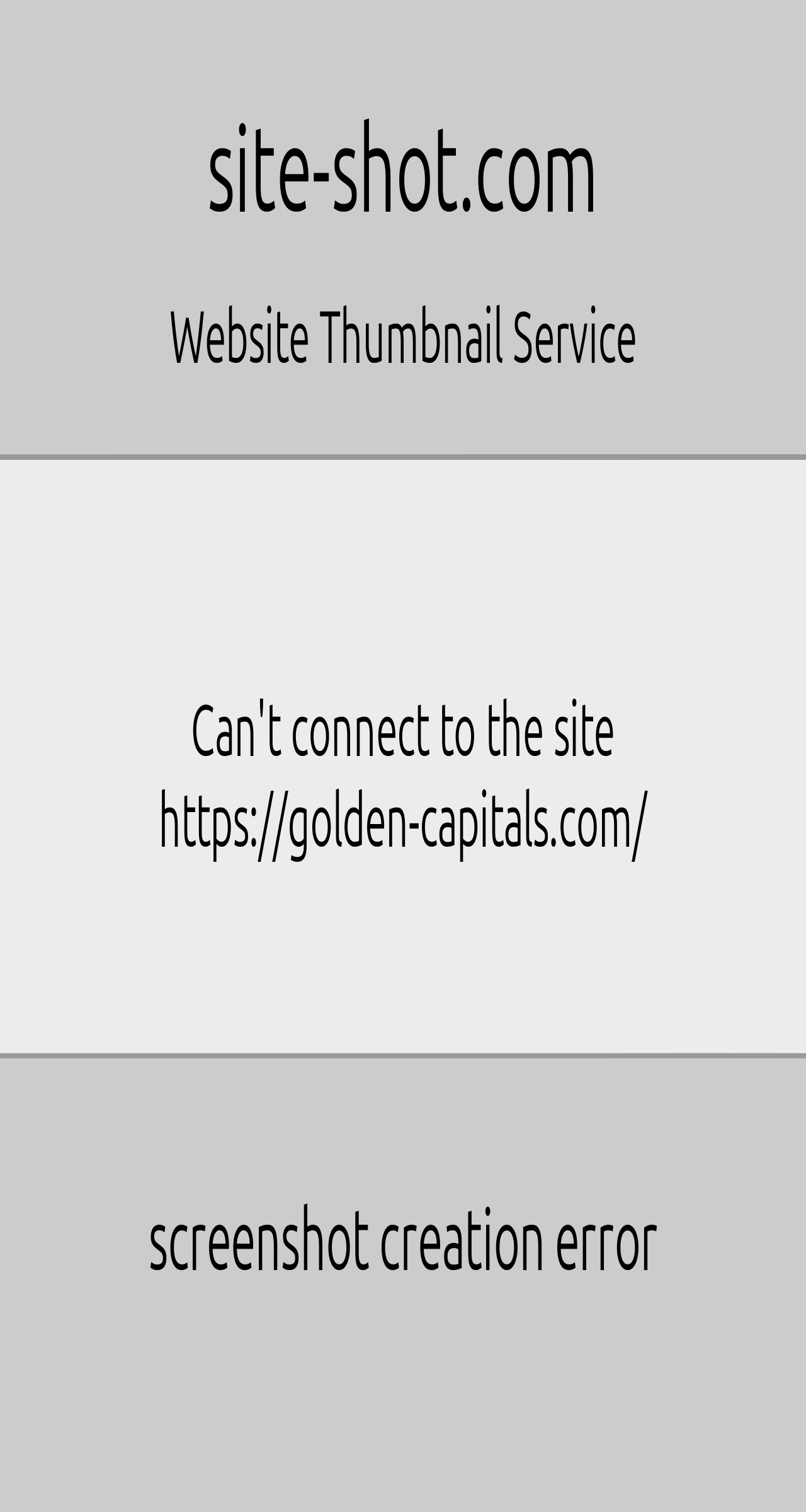 Investment project Golden Capitals