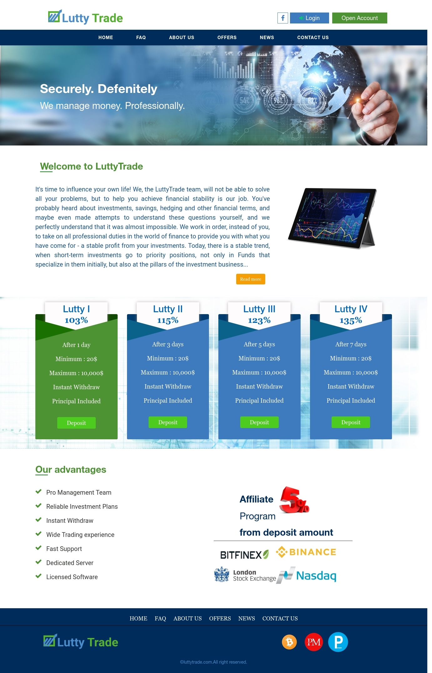 HYIP project LuttyTrade