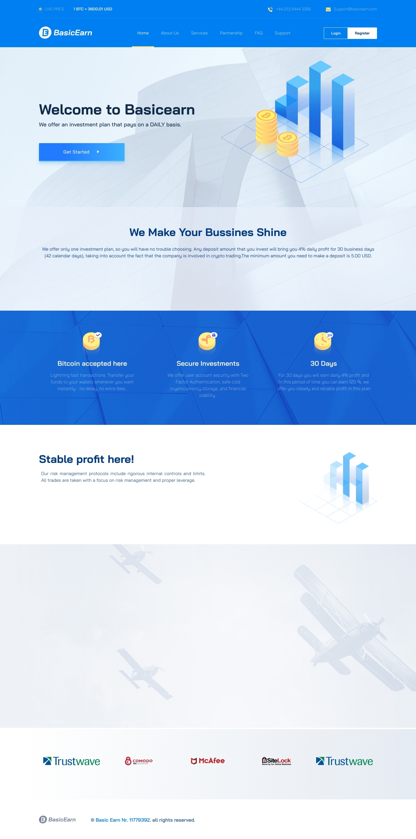 Investment project Basic Earn