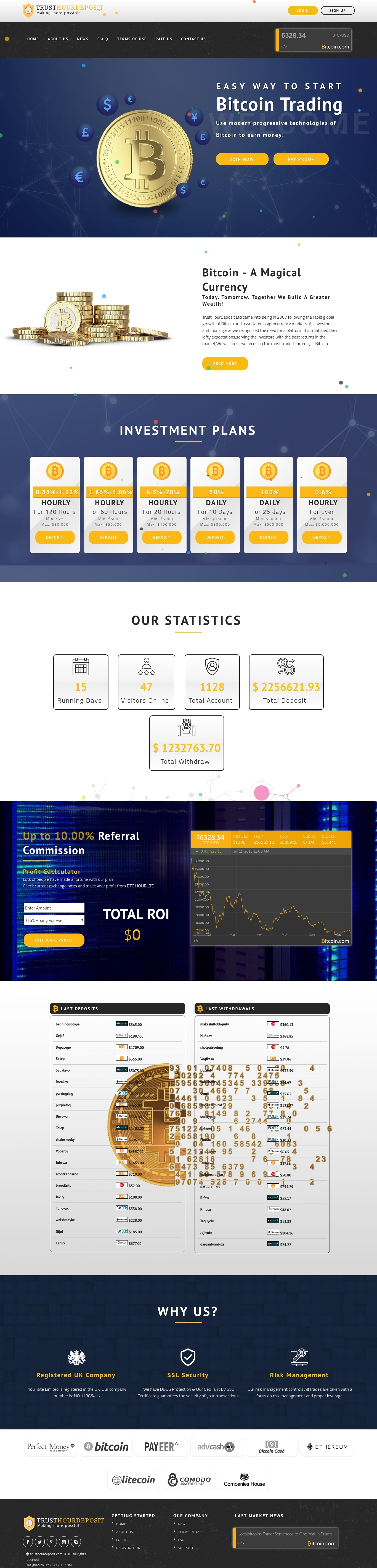 HYIP Trust Hour Deposit