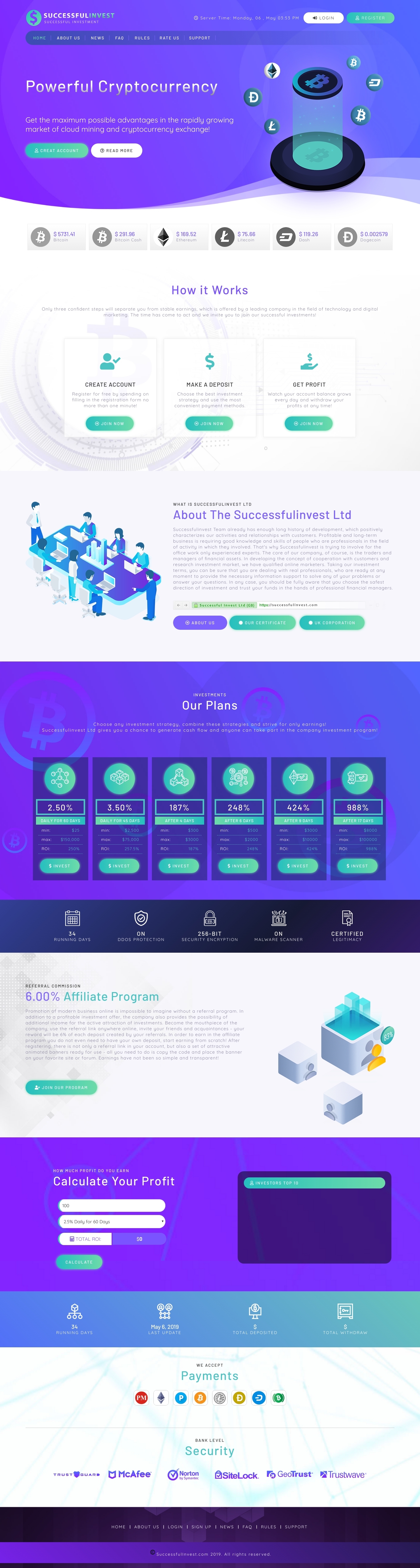 Investment HYIP Successfull Invest