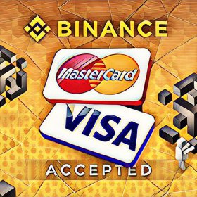 Payment with VISA and MasterCard is available on Binance