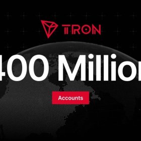 TRON Surpasses 400 Million Accounts as Total Transfer Volume Nears $30 Trillion