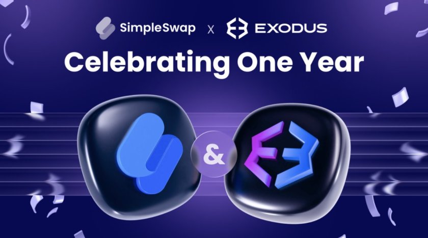 SimpleSwap Marks a Year Inside Exodus Wallet, Ships Five Partner Updates WithNo Integration Changes