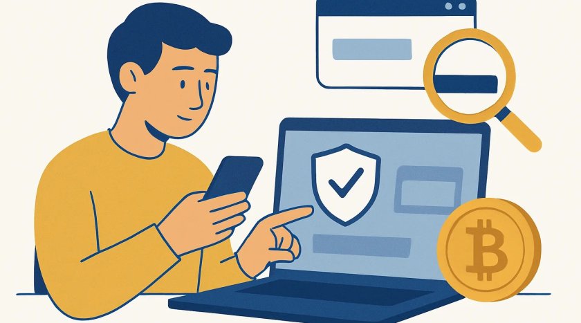 Vérifier une adresse de dépôt crypto avant envoi